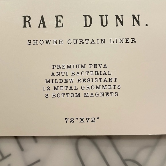 Rae Dunn Shower Curtain - I Woke Up Like This - Picture 3 of 3